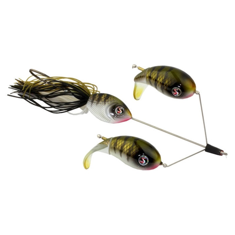 Double Plopper Buzzbait_Perch|5/8 oz