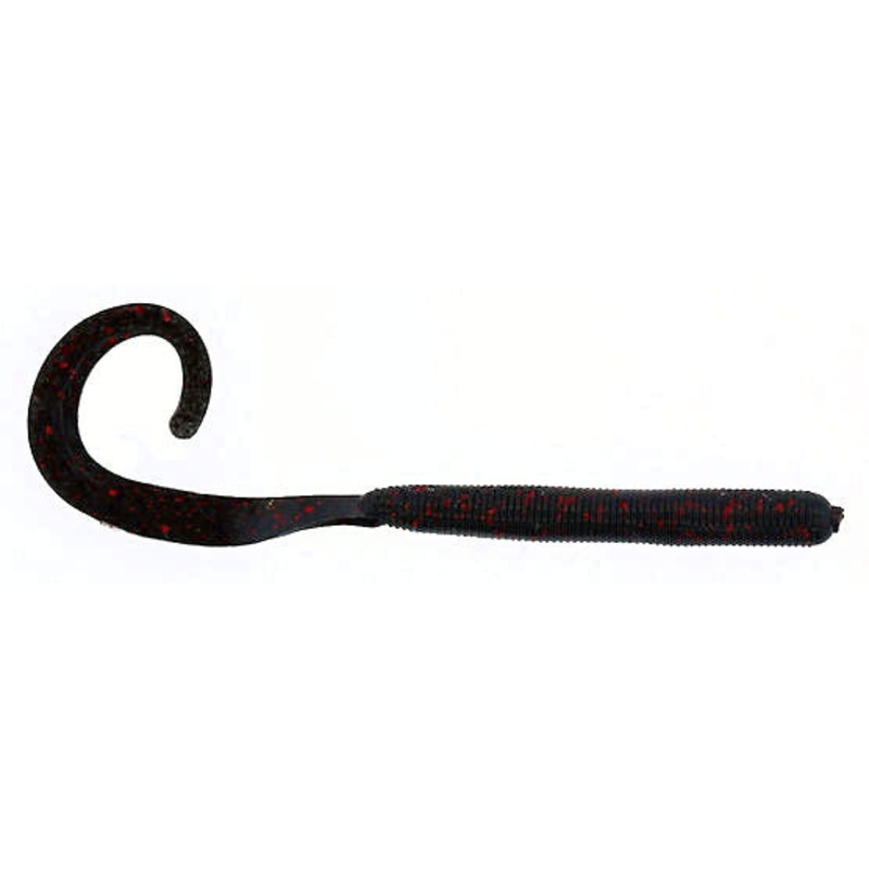 Curly Tail_Black Red Glitter|4″