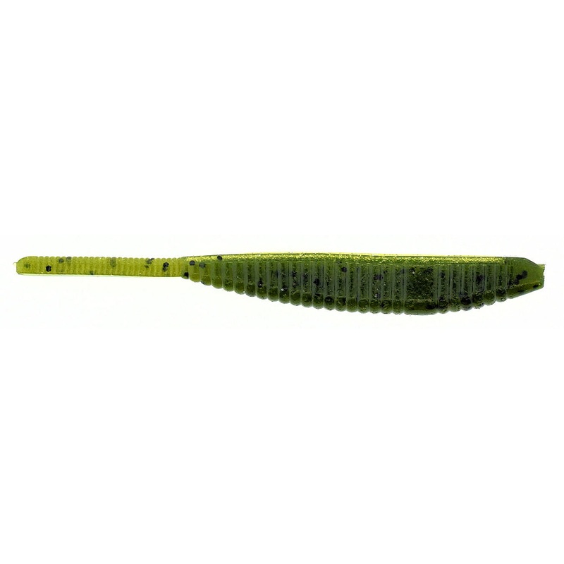 Shad Shape Worm_Watermelon Black Flake*