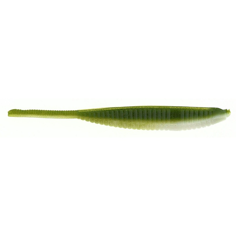 Shad Shape Worm_Watermelon White