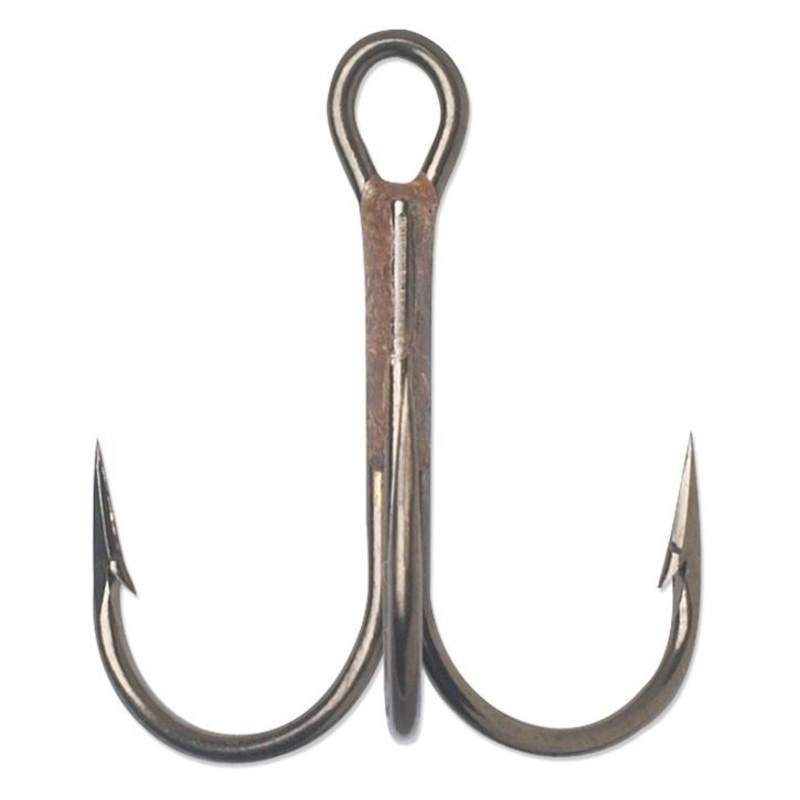 VMC Round Bend Treble Hook Bronze