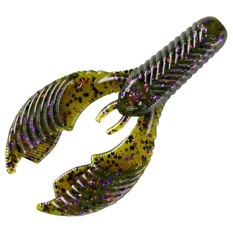 Craw Chunk_Green Pumpkin Purple Flake