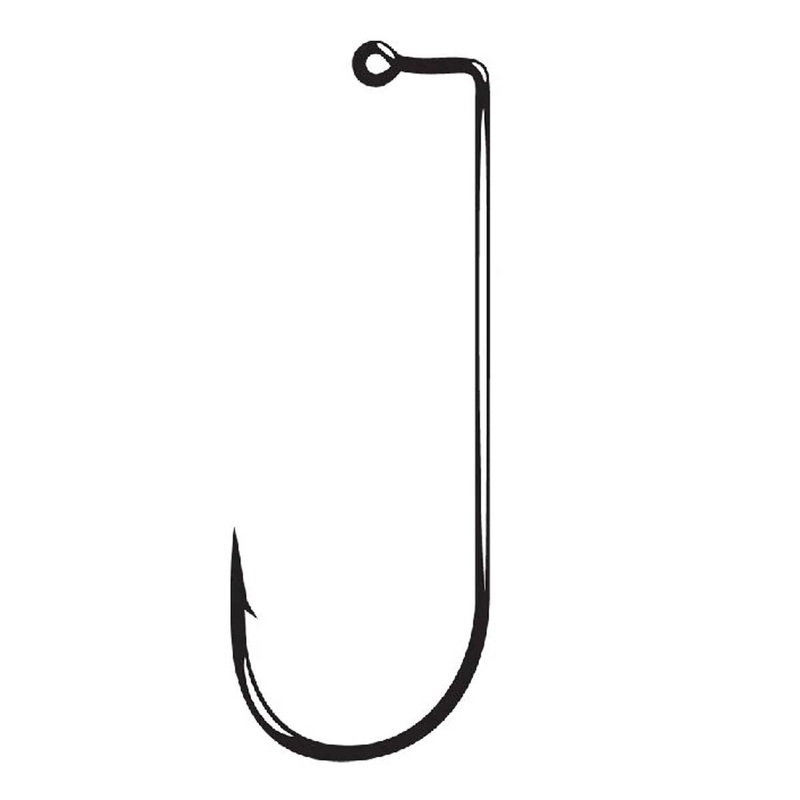 90 Degree Round Bend Jig Hook_NS Black*