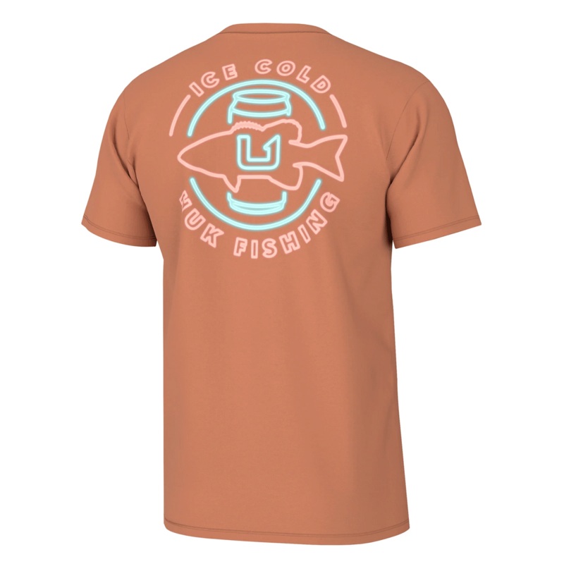 Huk Cold Bass Tee Shirts*|Sunburn|M|L|XL|XXL|XXXL