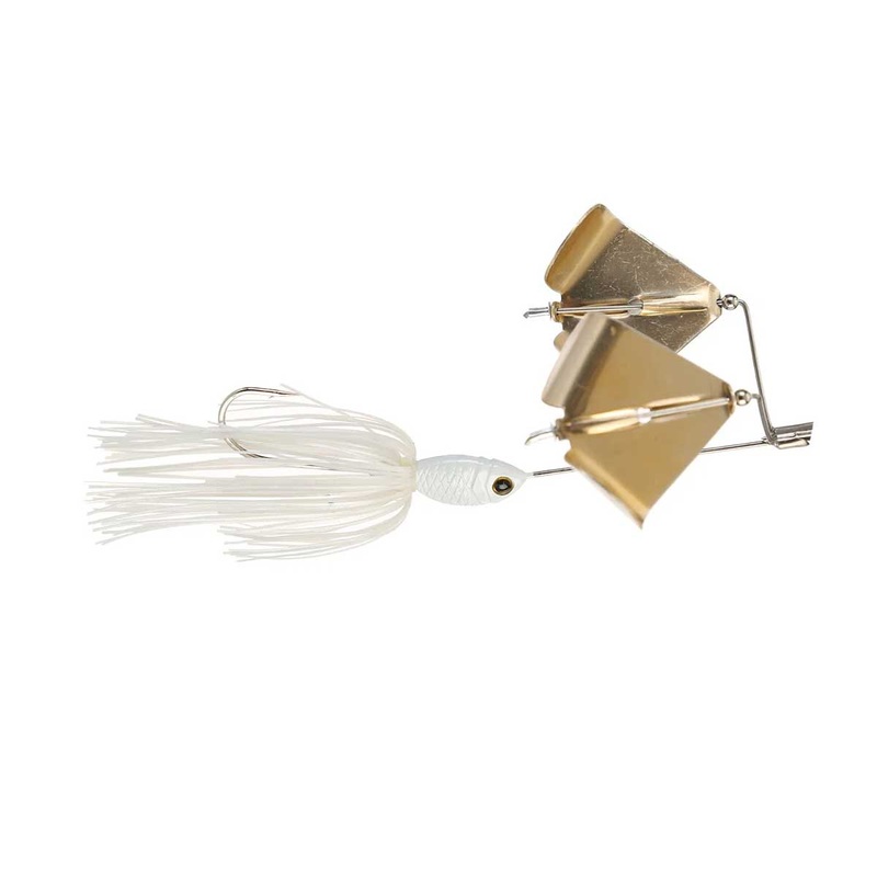 Buzz Saw Buzzbait_White/Gold Blades*
