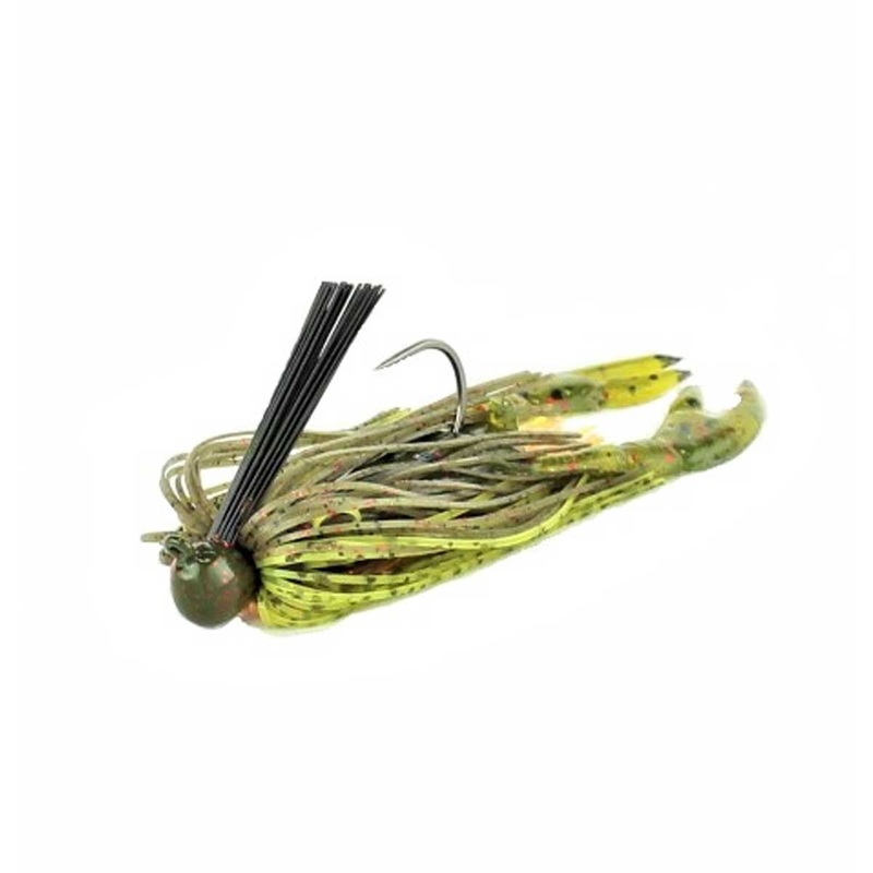 Stanley Finesse Jig*|Black Blue Chartreuse*|Black Blue*|Black Brown Amber*|Blk/Blu/Chrt HalfSkirt*|Camoflauge*|GP Purple Flake*|GP Purple Gold Flake*|Green Pumpkin*|PB&J HalfSkirt*|PB&J*|Pumpkin Chartreuse Chartreuse*|Pumpkin Purple Chartreuse*|Watermelon