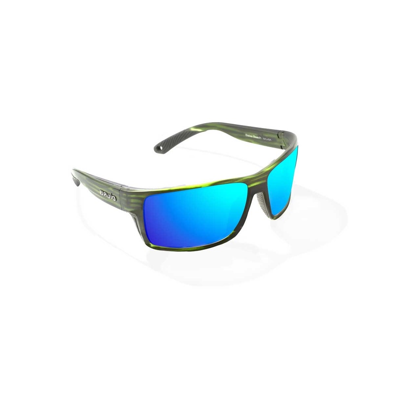 Bajio Bales Beach Sunglasses|Green Grass Matte|Blue Mirror|Polycarbonate|Glass