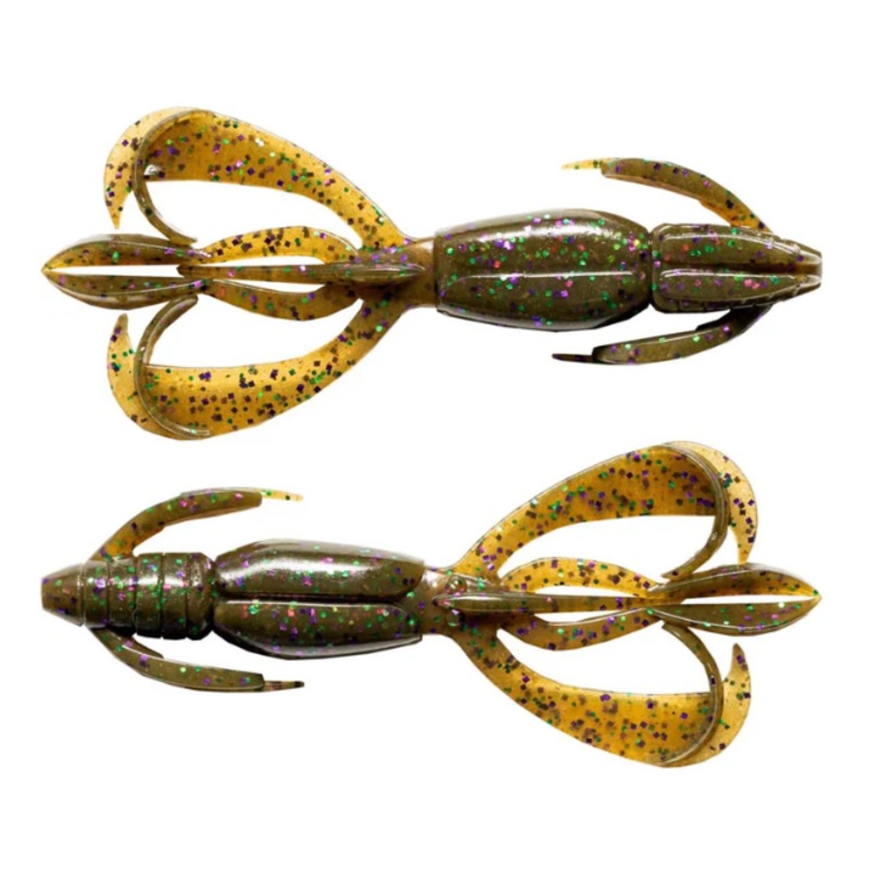 Crazy Flapper_Green Pumpkin Green & Purple Flk