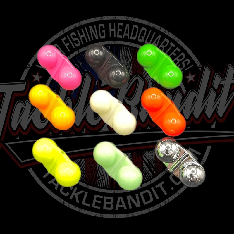 Tackle Bandit Line Rattles|Glow|Green|Chartruese|Chrome|Pink|5