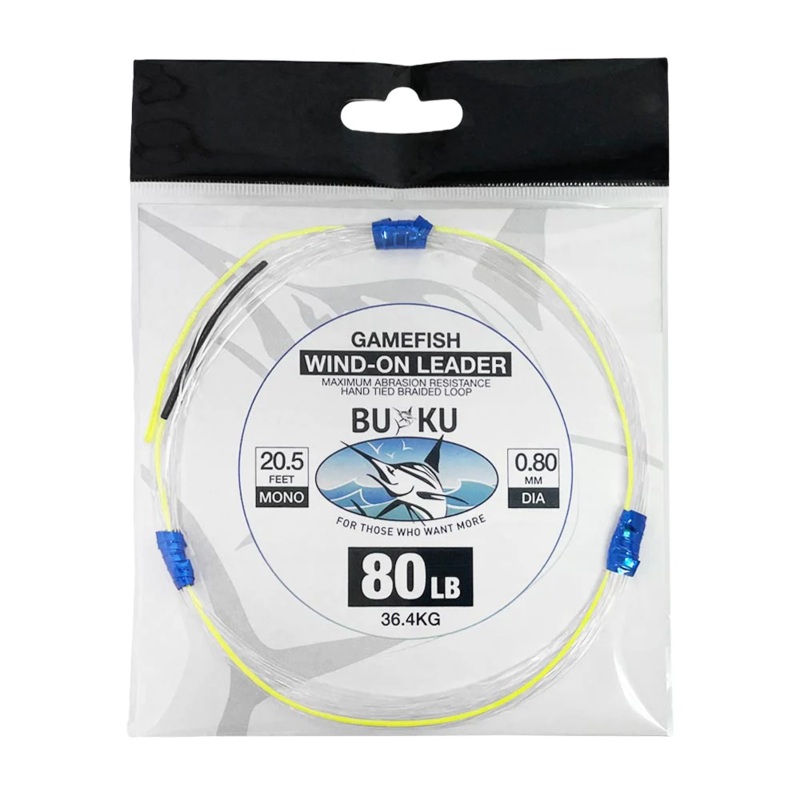 Buku Game Wind On Leader|20.5′ 80LB|20.5′ 100LB|20.5′ 150LB|20.5′ 200LB|20.5′ 300LB|20.5′ 400LB|20.5′ 500LB
