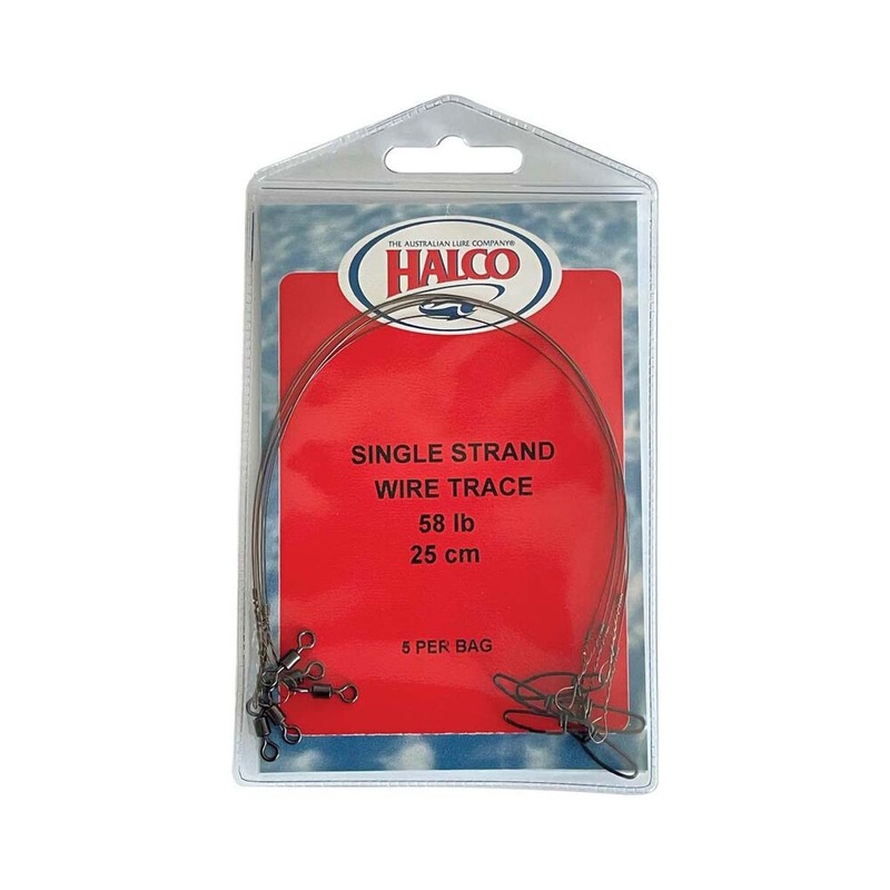 Halco Wire Trace Singlestrand|58LB 25CM|58LB 50CM
