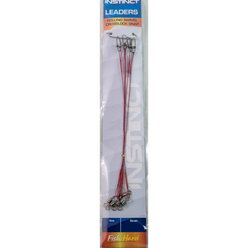 Instinct Wire Trace Red|20LB 6’|30LB 9’|40LB 12′