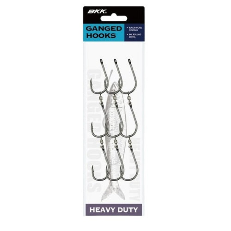Bkk Heavy Duty Ganged Hooks|4/0 – 3PK|6/0 – 3PK|8/0 – 3 PK