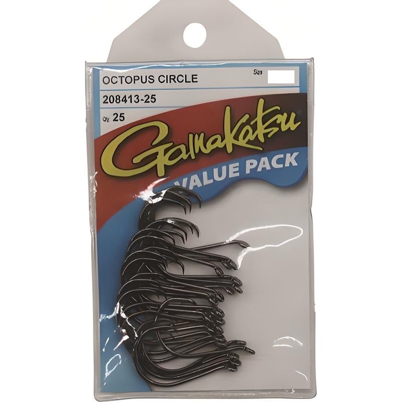 Gamakatsu Octopus Bulk Hooks|3/0 – 25PK|4/0 – 25PK|5/0 – 25PK|6/0 – 25PK|7/0 – 25PK|8/0 – 25PK