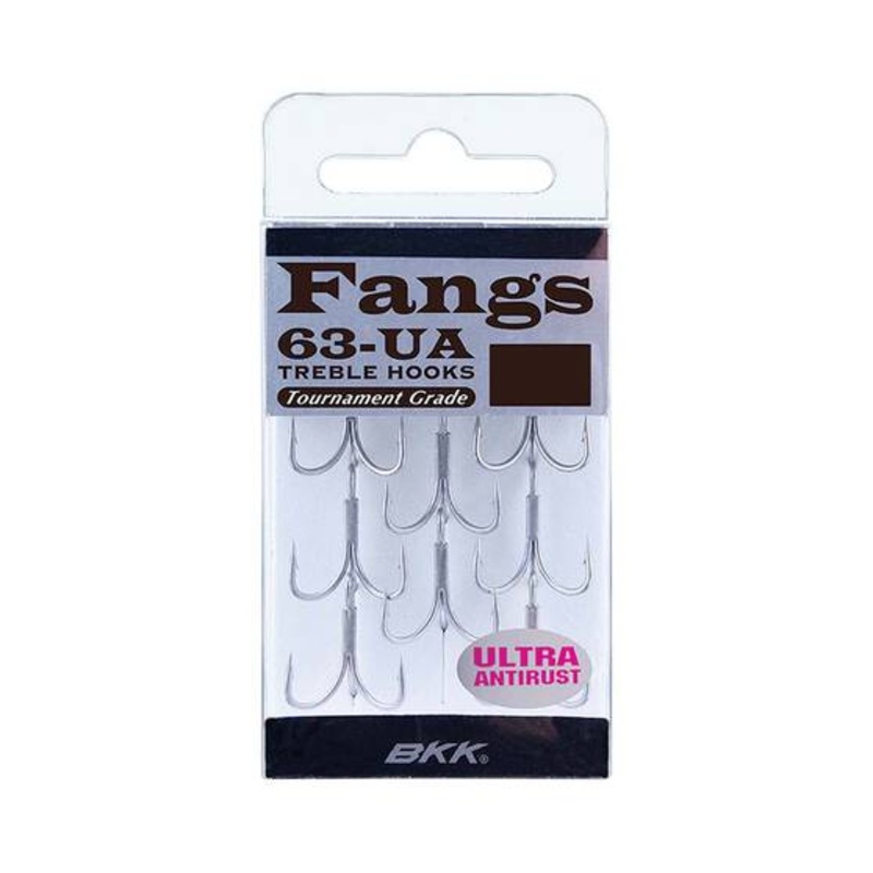 Bkk Fangs Treble Hooks|1/0 – 6PK|2/0 – 6PK|1 – 7PK|2 – 7PK|4 – 8PK