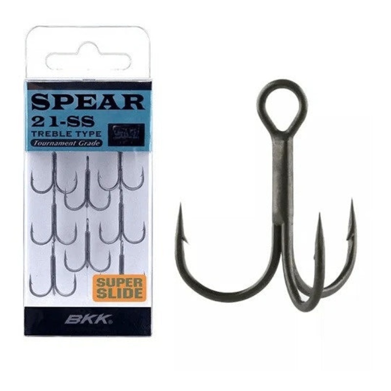 Bkk Spear 21 Ss Treble Hooks|4 – 7PK|6 – 8PK|8 – 8PK|10 – 8PK|12 – 8PK|14 – 8PK|16 – 8PK