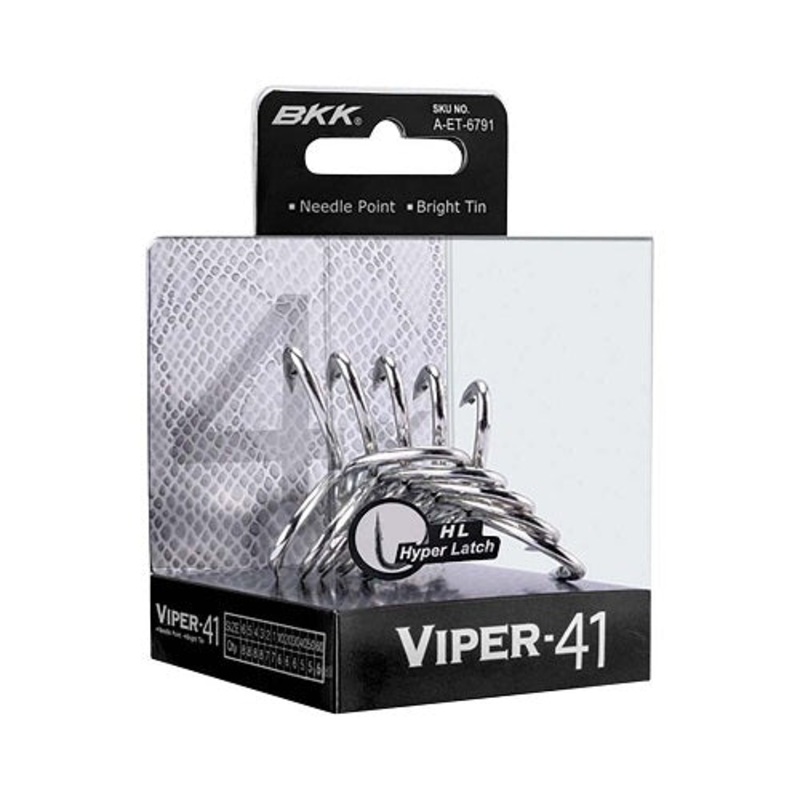 Bkk Viper 41 Treble Hooks|1 – 7PK|2 – 7PK|3 – 7PK|4 – 8PK|5 – 8PK|6 – 8PK|1/0 – 6PK|2/0 – 6PK
