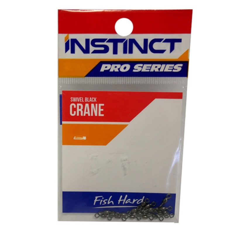 Instinct Pro Crane Swivel|1 – 60KG – 8PK|2 – 50KG – 10PK|4 – 30KG – 12PK|6 – 18KG – 14PK|8 – 14KG – 16PK|10 – 10KG – 18PK|1/0 – 77KG – 7PK|2/0 – 90KG – 7PK