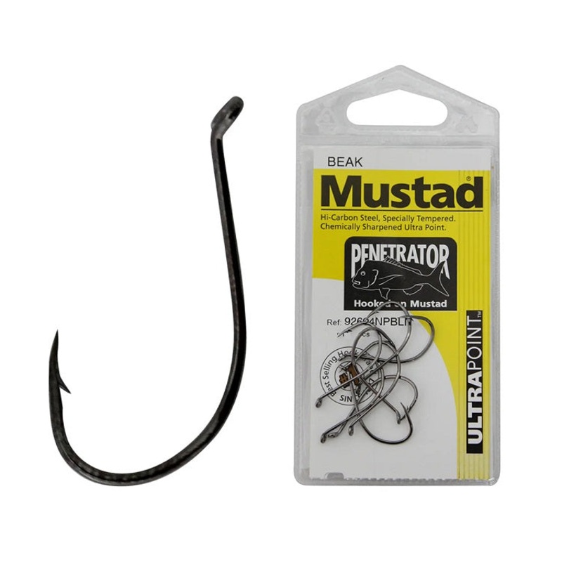 Mustad 92604 Penetrator Hooks|1 – 12PK|2 – 12PK|1/0 – 8PK|2/0 – 8PK|3/0 – 8PK|4/0 – 7PK|5/0 – 6PK|6/0 – 5PK