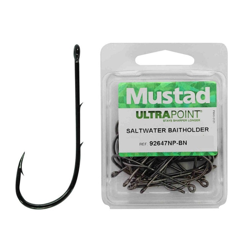 Mustad 92647 Long Baitholder Bulk Hooks