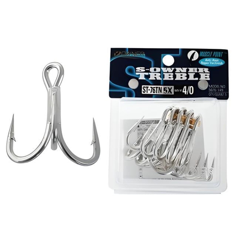 Owner St-76 Treble Hooks|4/0 – 5PK|5/0 – 4PK