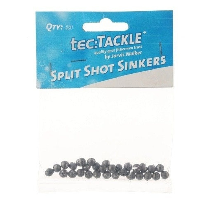 Tec Tackle Split Shot Sinkers|0 – 35PK|1 – 30PK|2 – 20PK|3 – 15PK