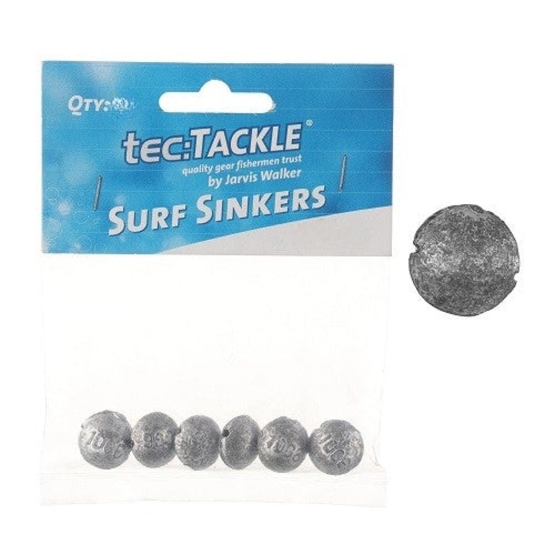 Tec Tackle Surf Sinkers|1 – 6PK|2 – 4PK|3 – 3PK|4 – 2PK
