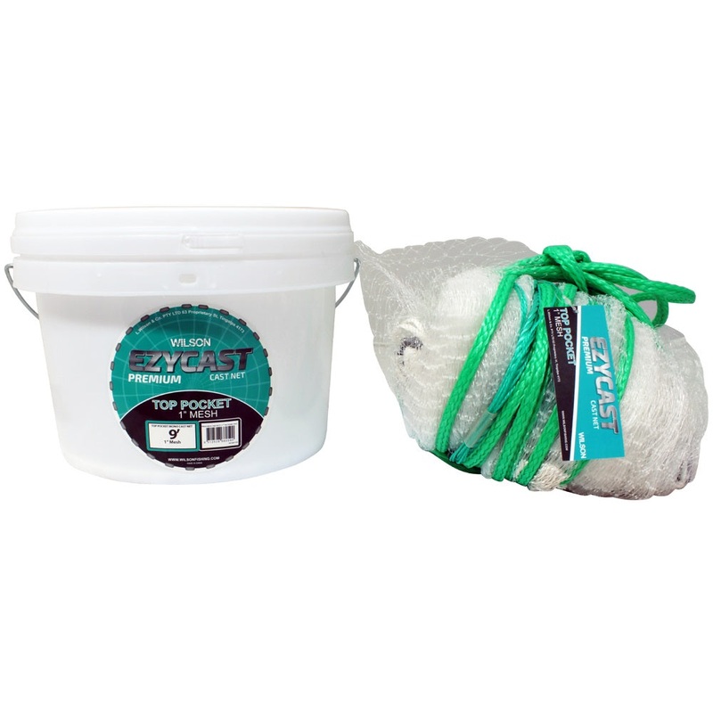 Wilson Ezycast Cast Net Mono Mesh Top Pocket