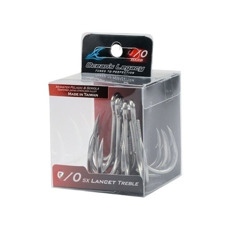 Ocean’s Legacy Lancet Hd 5x Treble Hooks