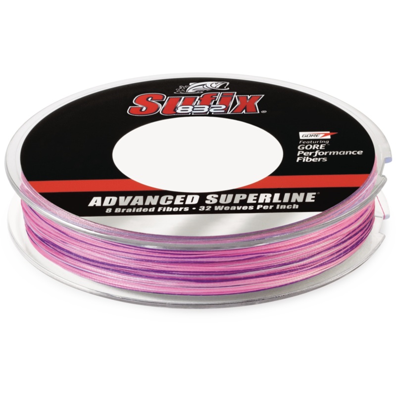 Sufix 832 Advanced Braided Fishing Line Pink Camo >