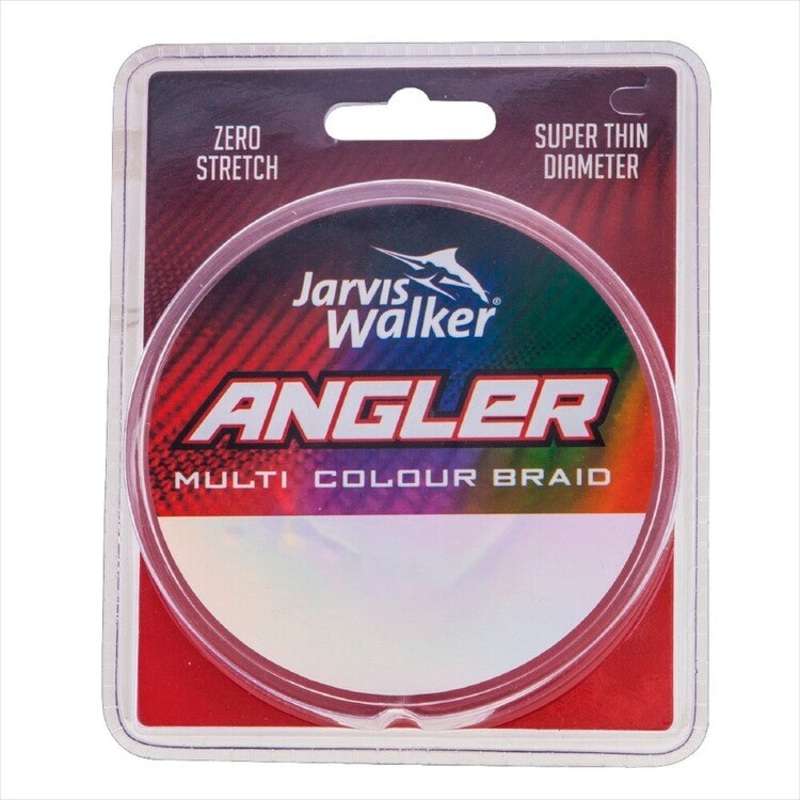 Jarvis Walker Angler Braided Fishing Line Multi Colour >