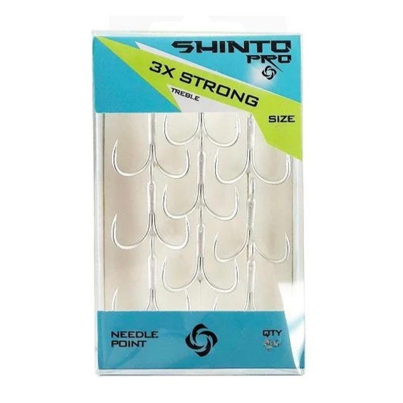 Shinto Pro 3x Strong Treble Hooks >^
