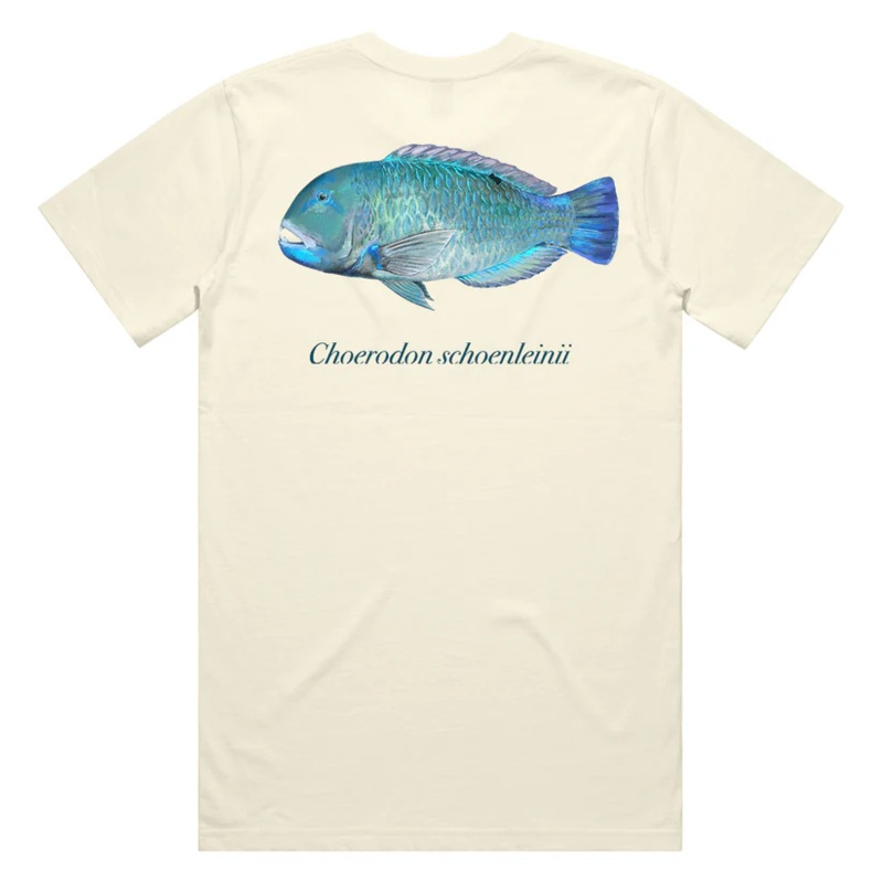 Reef Lagoon T-shirt Ss Tee Blackspot Tuskfish Natural