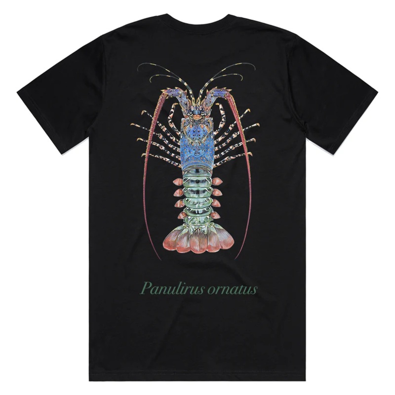 Reef Lagoon T-shirt Ss Tee Ornate Crayfish Black