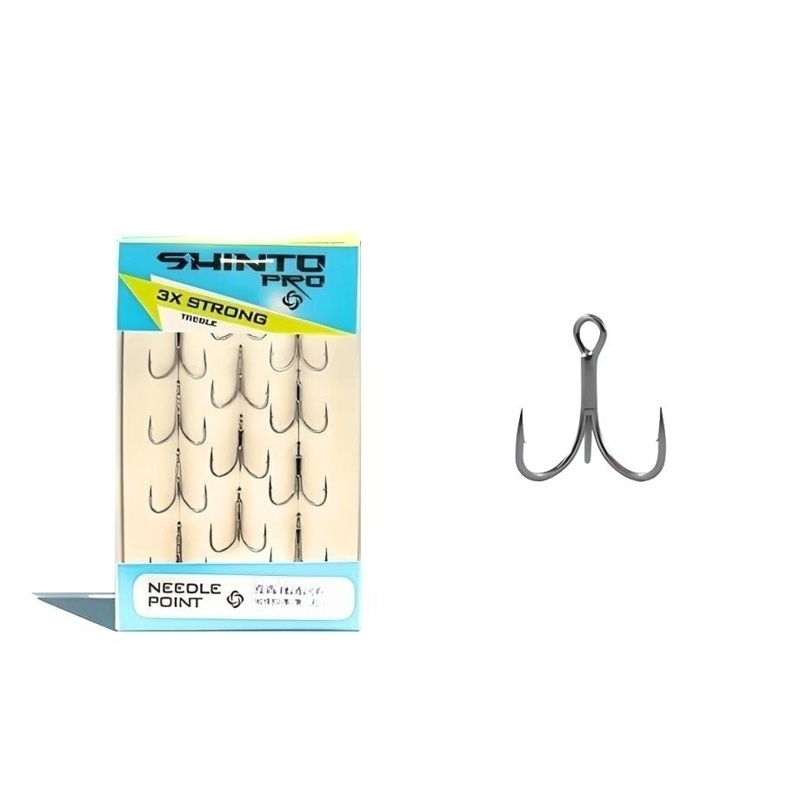 Shinto Pro 6066 3x Strong Bn Treble Hooks