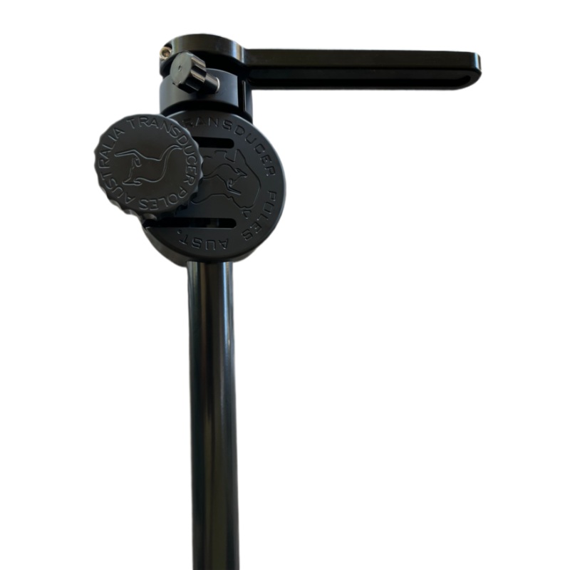 Transducer Poles Australia Ultra Hd Black 1600/32mm Pole With Mounting Block & Locking Collar